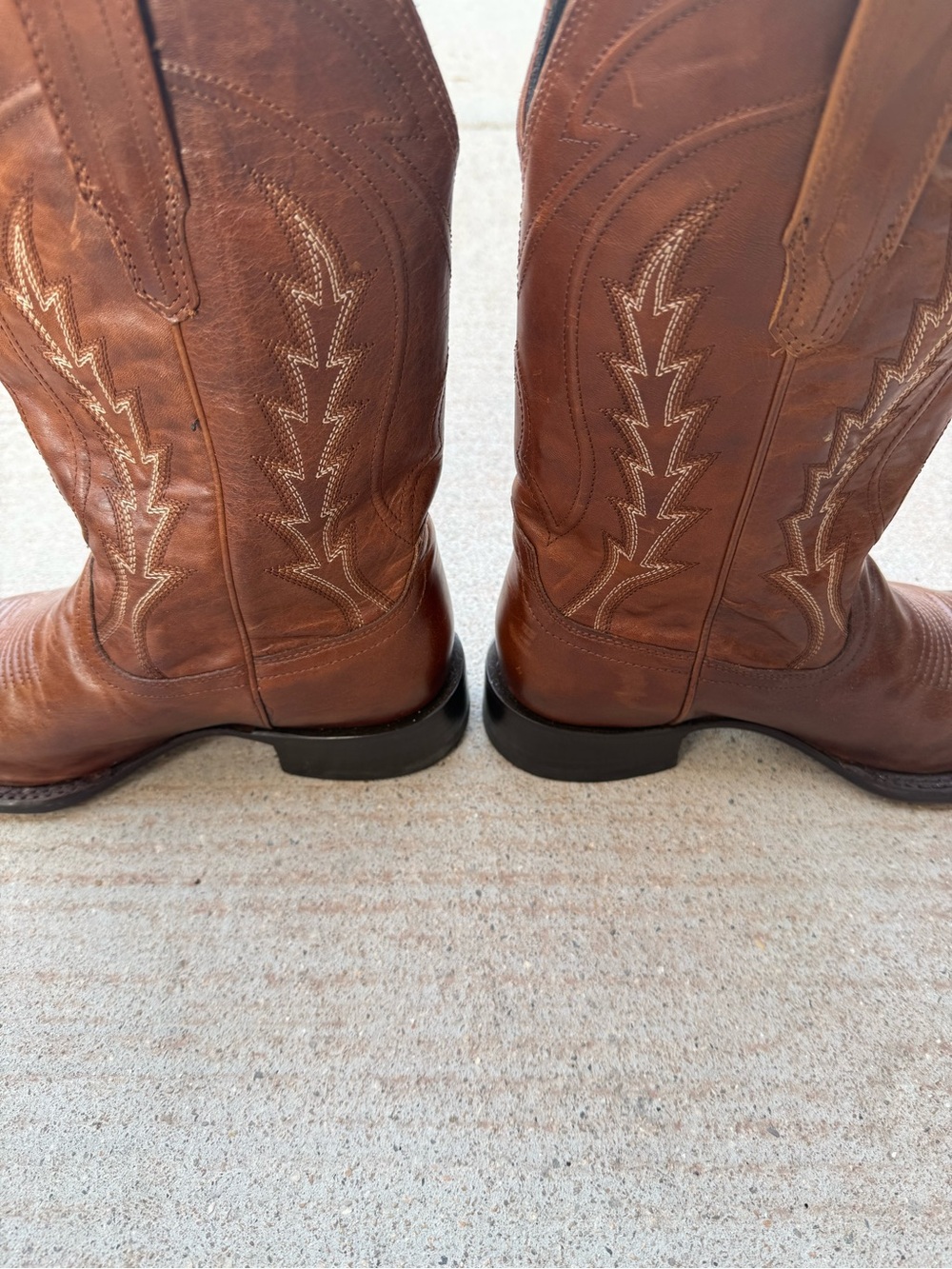 Tecovas-Classic Brown Leather Cowboy Boots